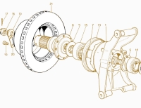 Ferrari 365 Bremsscheibe Hinten