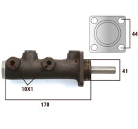 Benditalia-Bonaldi Brake Master Cylinder 23mm LHD