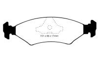 Ferodo Brake Pad Set 151.3x46mm