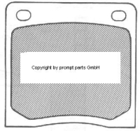 Girling FDB39 Brake Pad Set 58x55x14.5mm
