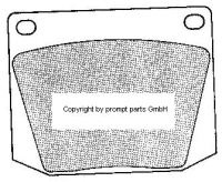 Girling GDB541 Brake Pad Set 78x64mm