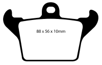 EBC Black Stuff Brake Pad Set 88x56x10mm