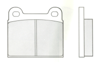 Porsche 356C, 1600ccm, 63-66, Brake Pad Set VA 61x56mm