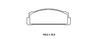 Matra Simca 530 1967-1973 Scheibenbremssatz Vorderachse 109x39x17.3mm