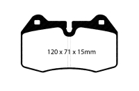 EBC DP41644R Brakes Yellowstuff 4000 Series Street 120x71x15mm