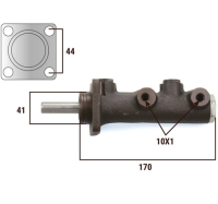 Benditalia-Bonaldi Brake Master Cylinder 23mm LHD