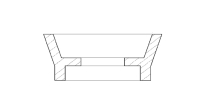 EB Type 23 cup seal with hole 19.05x11.2x12.4x10mm