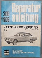 Opel Commodore B Bucheli Reparaturanleitung 205/206