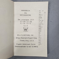 Willis Jeep Reparaturanleitung CJ2, CJ3, CJ5, CJ6, Nachdruck