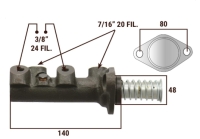 Ferrari 330 Dunlop Brake Master Cylinder 7/8 (22.22mm)