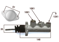 JCB Tractor Brake Master Cylinder 7/8