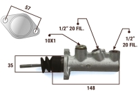 JCB Tractor Brake Master Cylinder 7/8