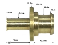 AC Cobra Sierra Hauptbremszyinder Extern Adapter Messing 30x14mm