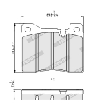 Lucas Girling Ferodo GDB111 Brake Pad Set