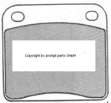 ATE FDB38 Brake Pad Set 54x49mm