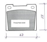 Girling Type 14 Brake Pad Set GDB538