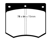 Girling GDB660 Brake Pad Set 78.25x66.8x15.1