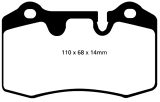 EBC Red Stuff Brake Pad Set Brembo 110x68x14mm