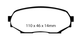 Mazda MX-5 1.6 1989 - 1998 Brake Pad Set Front