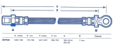 Girling Brake Hose GHP520