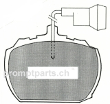 Lockheed LDB763 Brake Pad Set with Indicator Cable