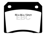 EBC Greenstuff Brake Pad 2000 Series Sport Set (ca 80x66mm) Bremsbelagsatz