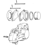 Triumph TR4 Bremszangen Reparatursatz 54mm, f�r 2 Zangen, Girling AR/B-2-1/8