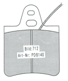 Citroen SM Scheibenbremssatz Hinten