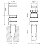 Stahlbus Entl�ftungsventil 3/8-28UNFx22, L, Stahl