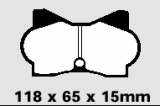 Girling GDB574 Scheibenbremssatz EBC Gelb
