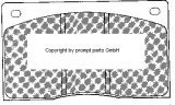Girling 20380 Brake Pad Set 120x71x15.5mm