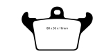 EBC Ultimax Brake Pad OE Replacement Set 88x56x10mm