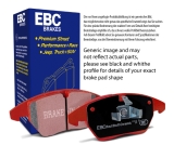 EBC Brakes Redstuff 3000 Series Sport Brake Pad Set 110x68x14mm