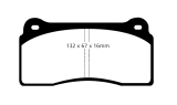 EBC Brakes SR11 Sintered Race Brake Pad Set 132x67x16mm