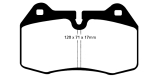 EBC Brakes Racing RP-1 Track and Race Brake Pads 120x71x17mm