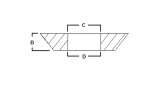 Trapeze Seal LHM Type-3; Dimensions 44 x 34.3 x 34.3 x 7.0mm