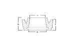 EB Type 4 Innennutringmanschette 22.2x13.2x13.8x9.5x7.3mm