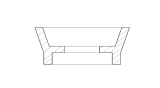 EB Type 23 cup seal with hole 19.05x11.2x12.4x10mm