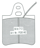 Citroen SM Brake Pad Set Rear
