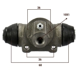 Alfa Romeo 145, 146 Wheel Cylinder 11/16