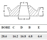Girling 64677237 Dichtring 1-1/8 = 28.6mm